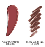 PRE-ORDEN Mini Pillow Talk Lipstick & Liner Set- Pillow Talk Intense