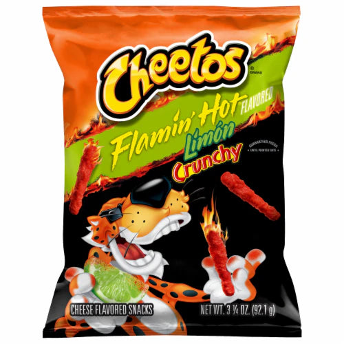 Cheetos Crunchy Flamin Hot Limon - 8.5oz