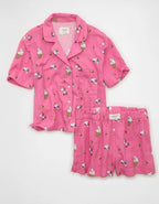 Snoppy Cotton Gauze Pajama Set