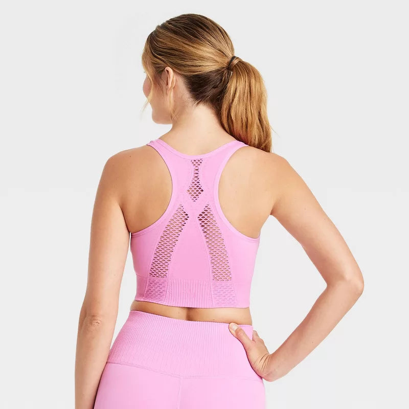 Women's Seamless Racerback Sports Bra