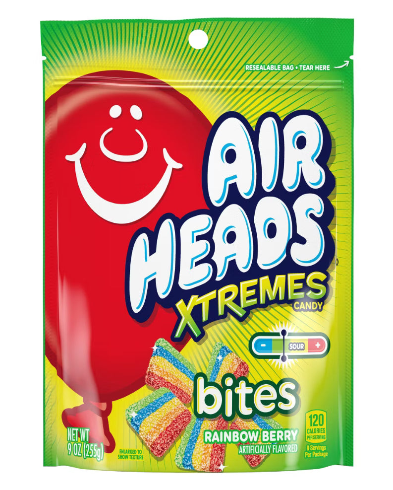 Airheads Xtreme Rainbow Berry Bites Candy - 9oz