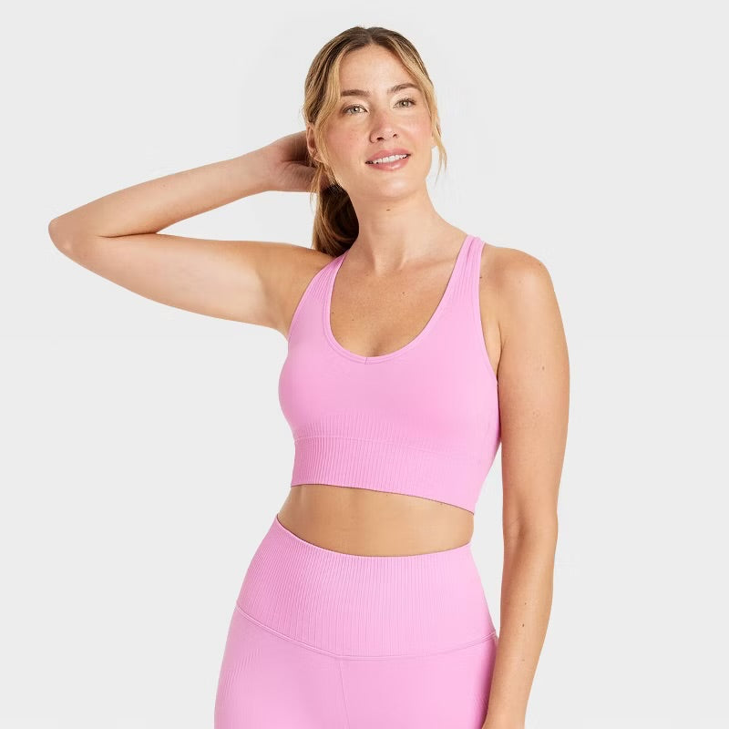 Women's Seamless Racerback Sports Bra