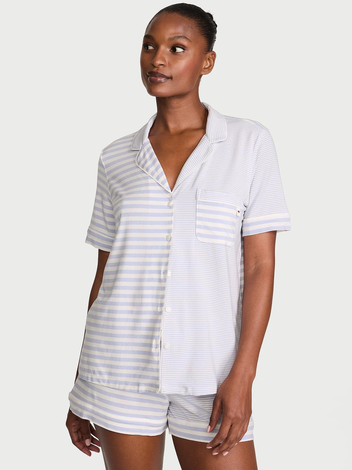 SoSoft Modal Soft Short Pajama Set - Azul Rayas