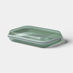 Hard Sided Zipper Pencil Case - Green