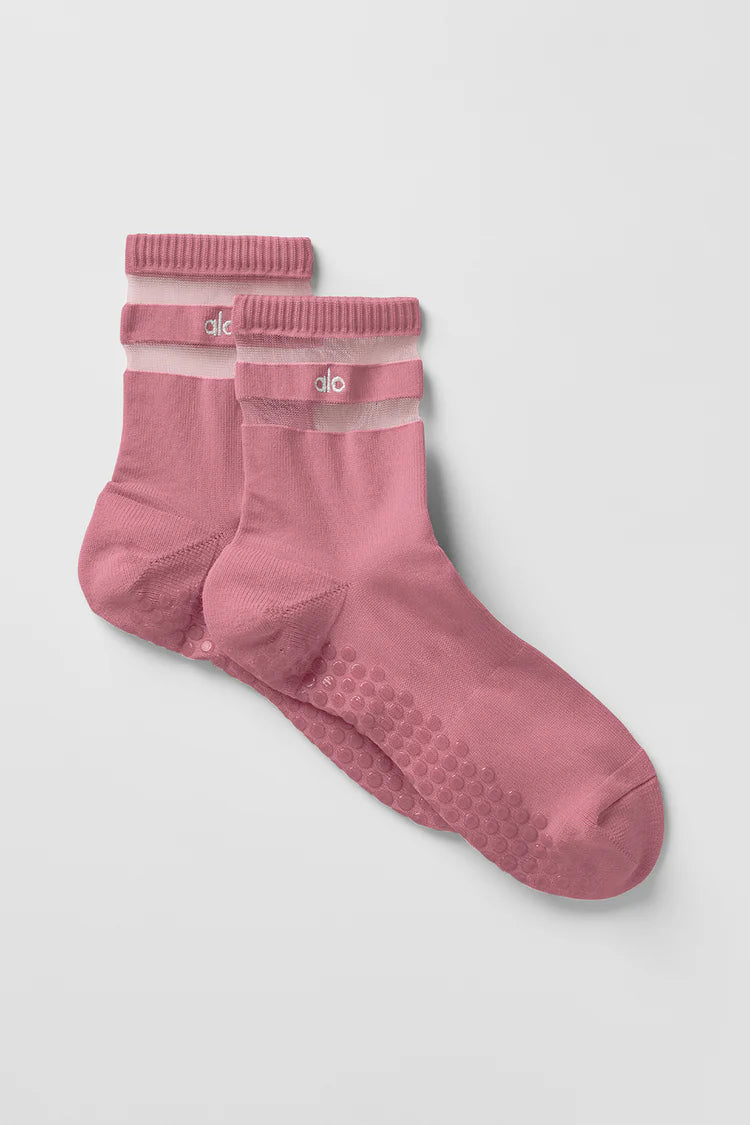 Women's Pulse Grip Sock Pink Wild Rose