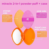 Miracle 2-In-1 Dual-Sided Powder Puff + Travel Case