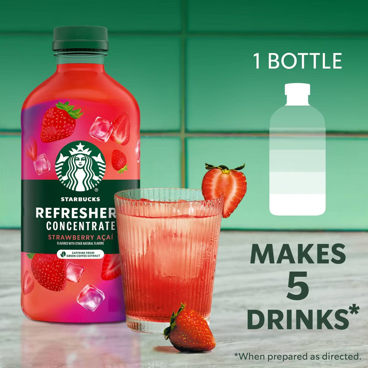 Refreshers Strawberry Acai Concentrate - 32 fl oz
