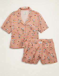 Snoppy Cotton Gauze Pajama Set