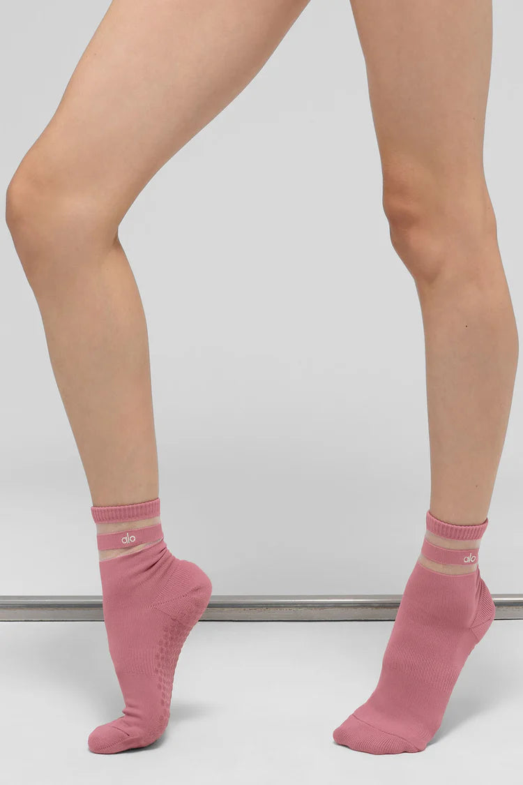 Women's Pulse Grip Sock Pink Wild Rose