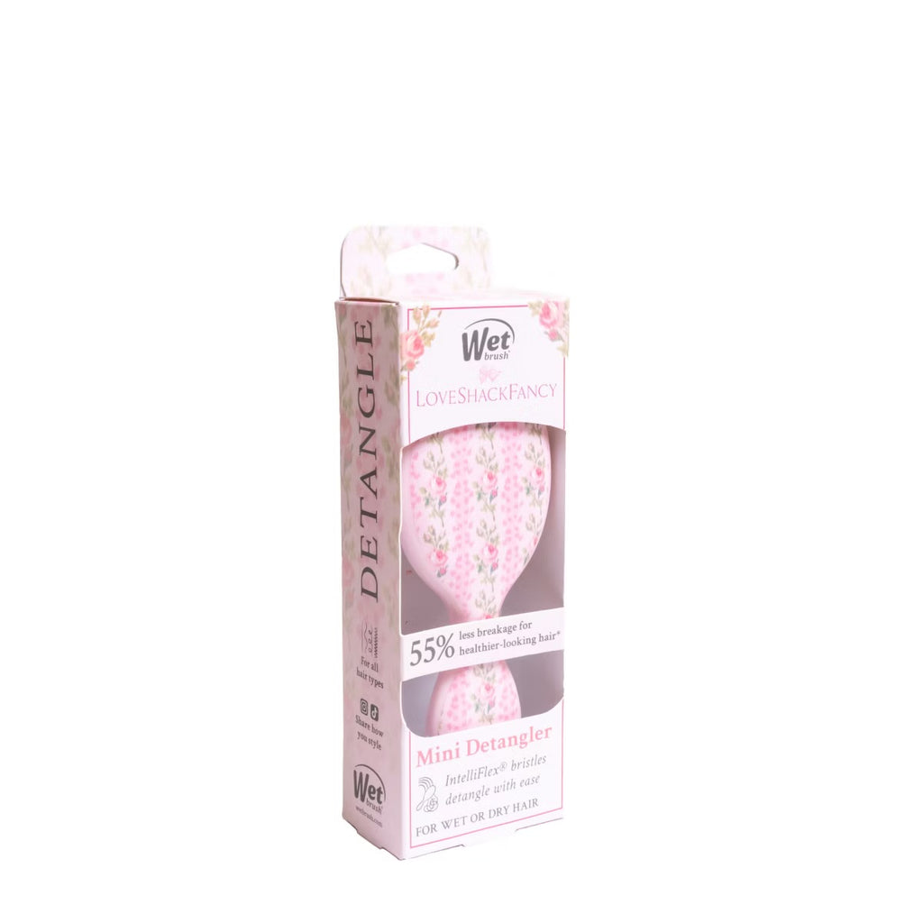 LoveShackFancy x Target – WetBrush Blooming Heirloom Mini OG Detangler Brush Strawberry Macaroon