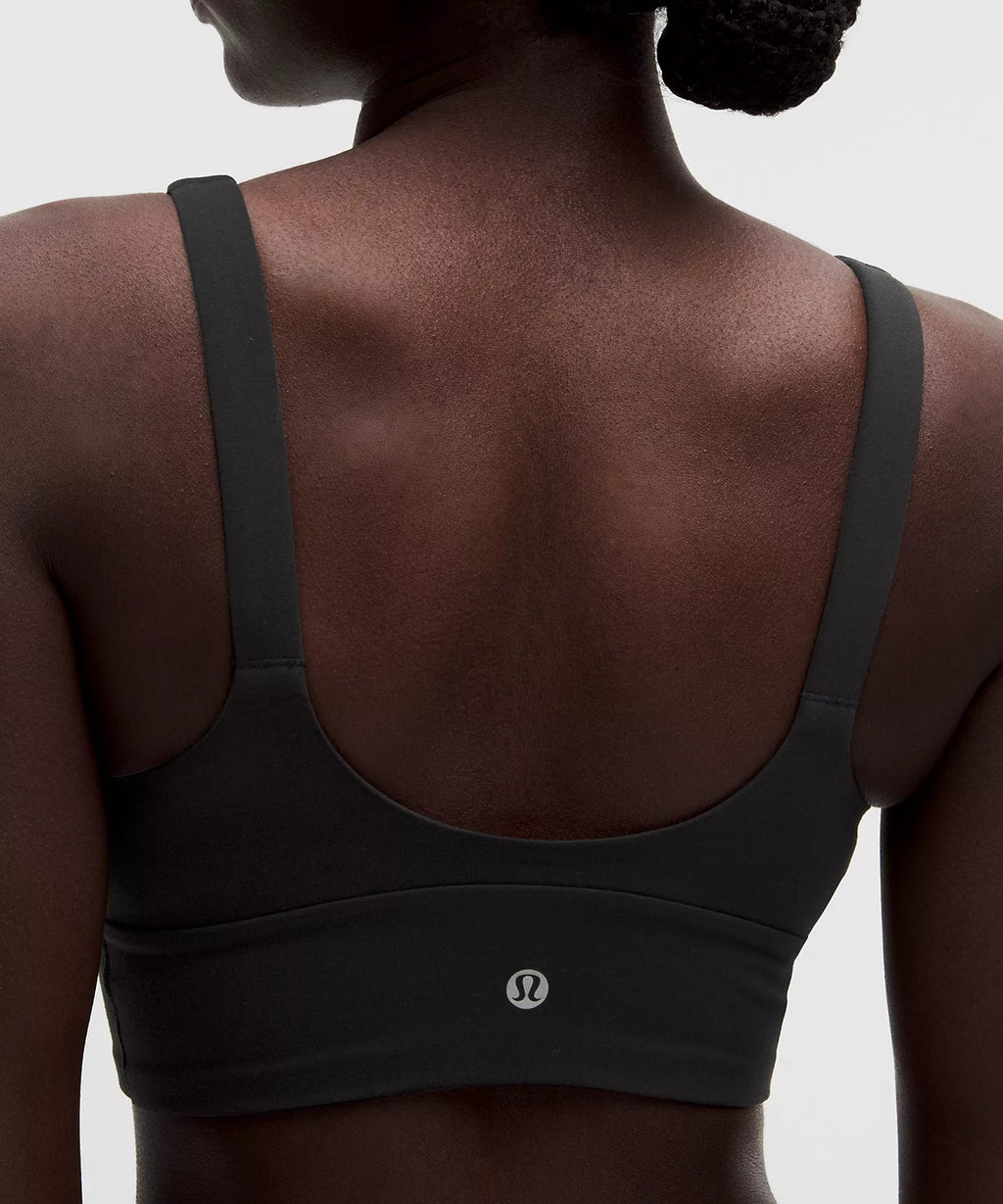 Focuser V-Neck Bra Light Support, A/B Cup - Black / Size S