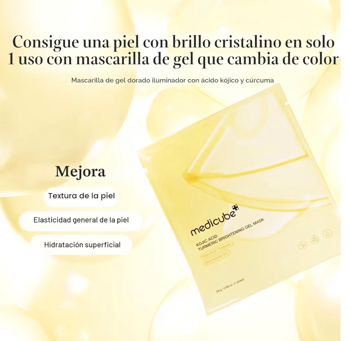 medicube Jelly Gel Mask with Brightening Kojic Acid Turmeric (Individual)