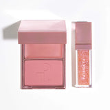 Patrick's Glow and Gloss Set: Major Headlines Blush Duo and Lip Gloss Makeup Gift Set