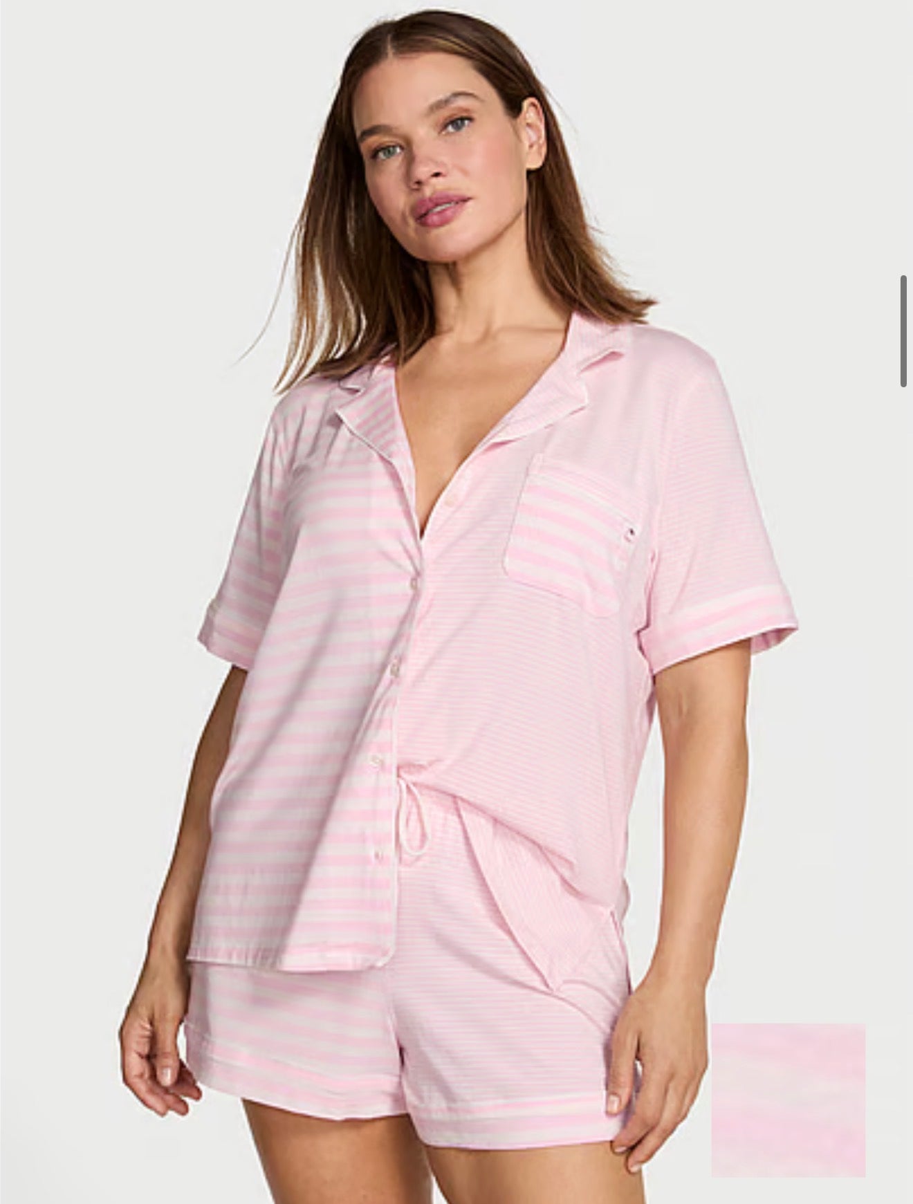 SoSoft Modal Soft Short Pajama Set - Rosa Rayas