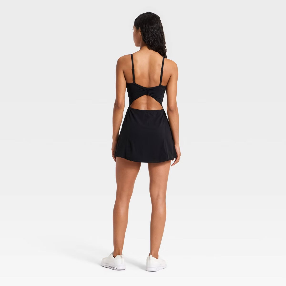 Women's Cinch Back Active Dress - Black