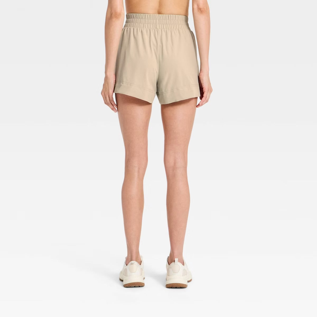 Women's Active Light Woven Mid-Rise Shorts 4" - Khaki