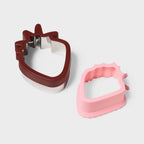 3pc Sandwich Cutter - Strawberry