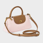Elongated Nylon Top Handle Crossbody Bag