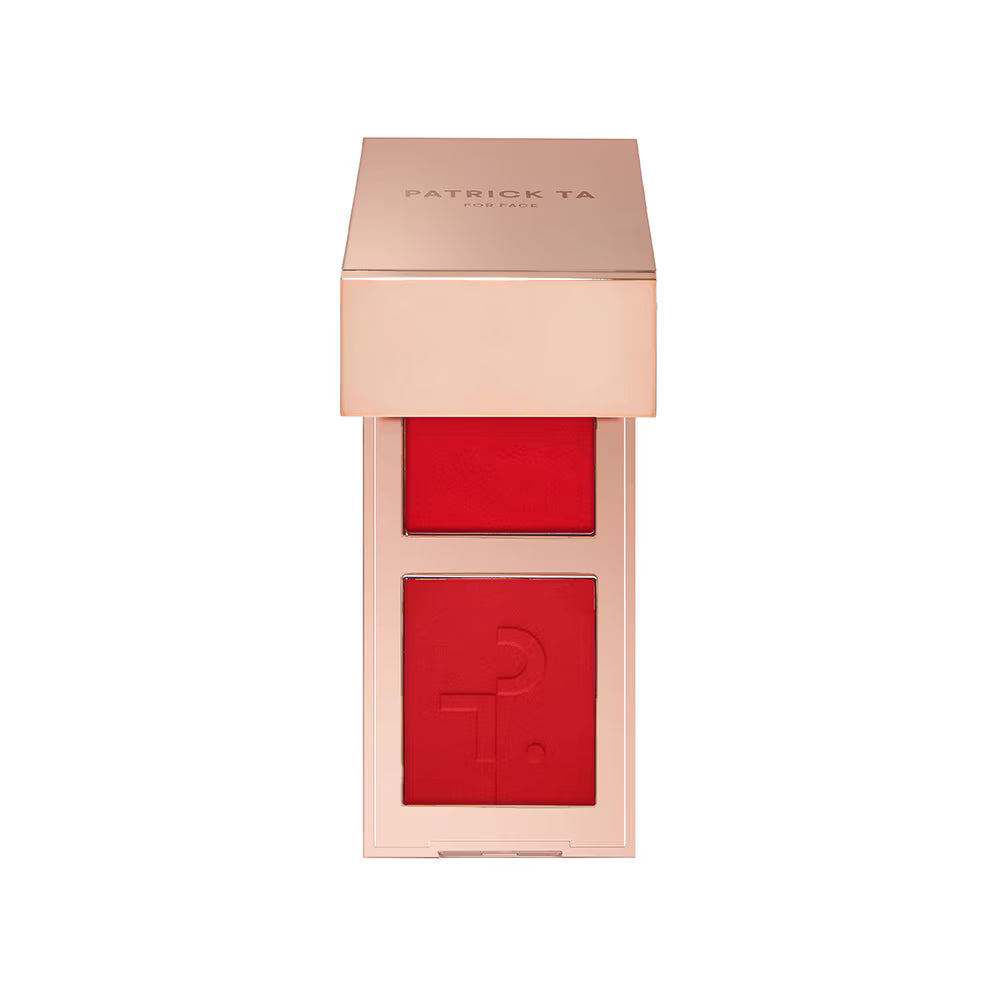 Mini Major Headlines Double-Take Creme & Powder Blush Duo - She Left Me On Red