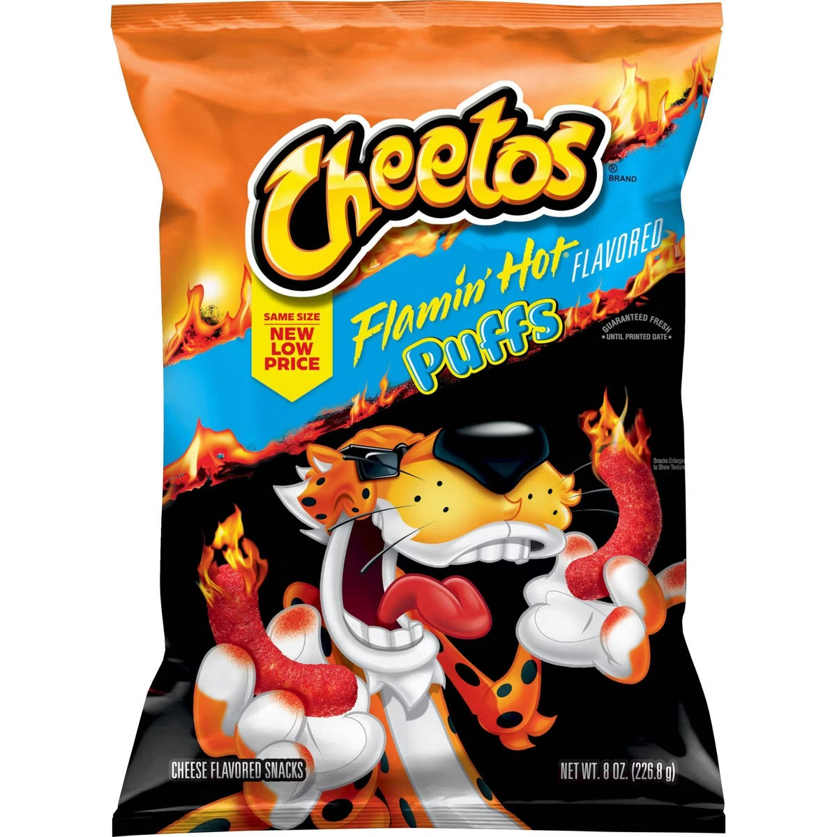 Cheetos Flamin' Hot Puffs Flavored Snacks - 8oz: Gluten-Free