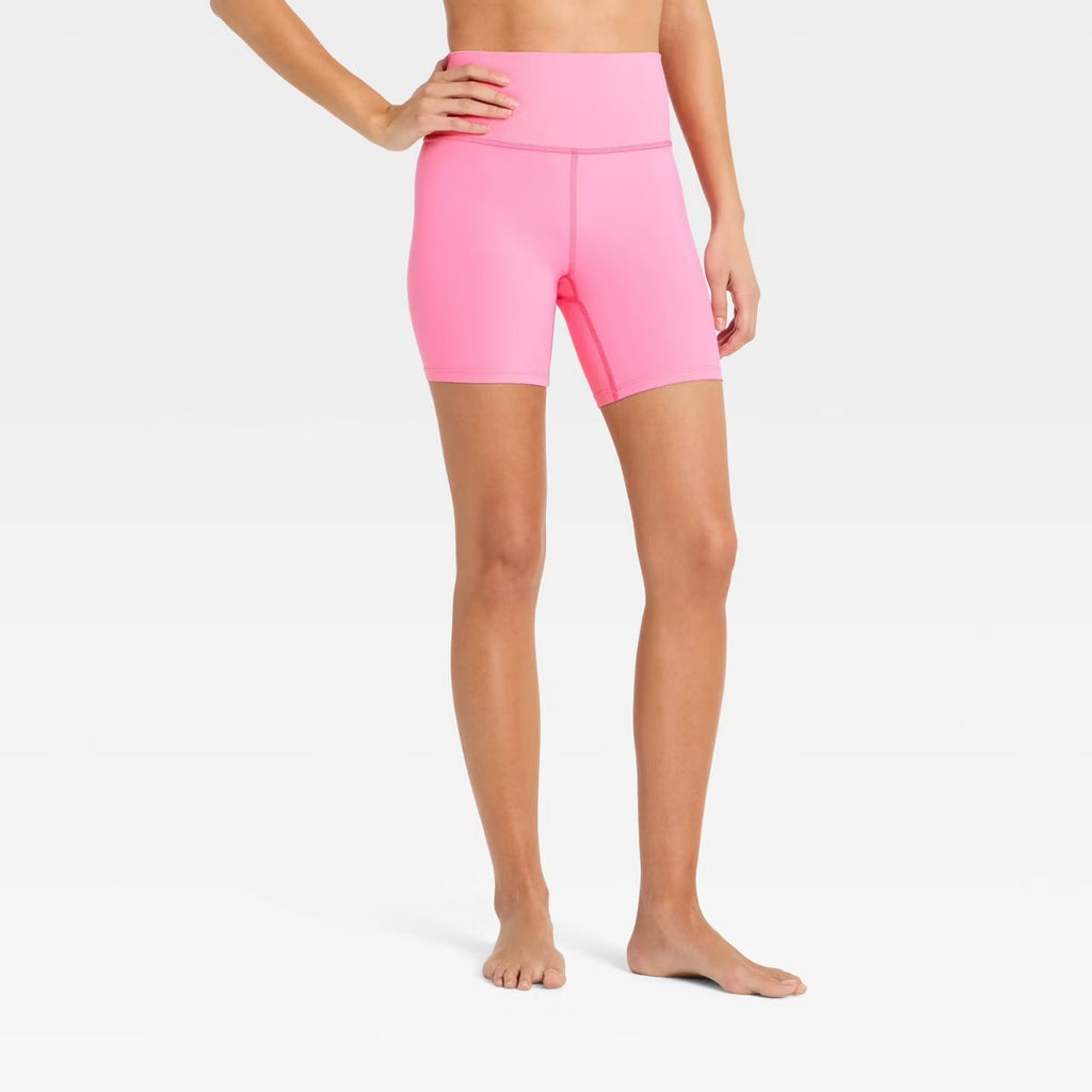 Women's Everyday Soft Ultra High-Rise Bike Shorts 6" - Light Pink