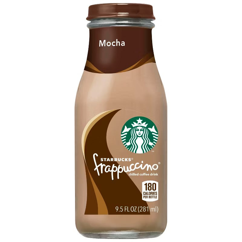 Starbucks Frappuccino Coffee Mocha Drink 9.5 fl oz Glass Bottles