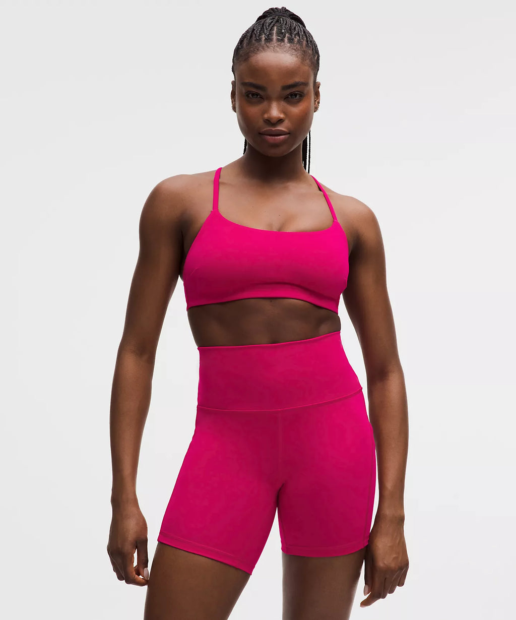 Wunder Train Strappy Racer Bra Light Support, C/D Cup - Mulberry Spark / Size 6