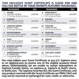 Cologne Sampler Set with Redeemable Voucher