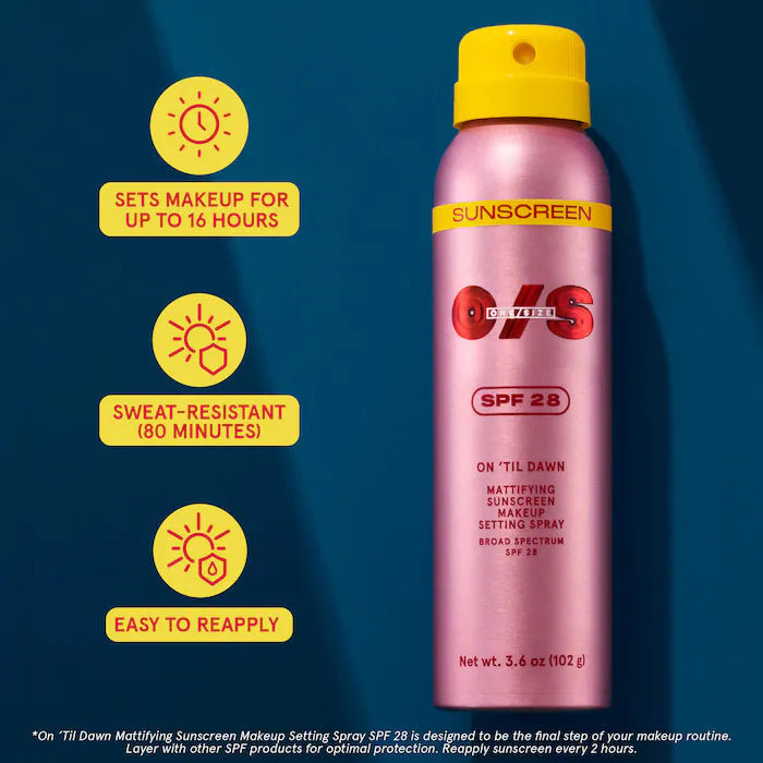 Mattifying Sunscreen Makeup Setting Spray SPF 28