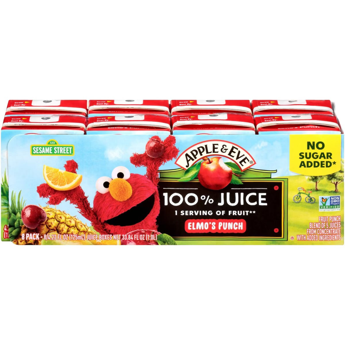 Sesame Street Elmo's Punch Fruit Juice - 8pk/125ml