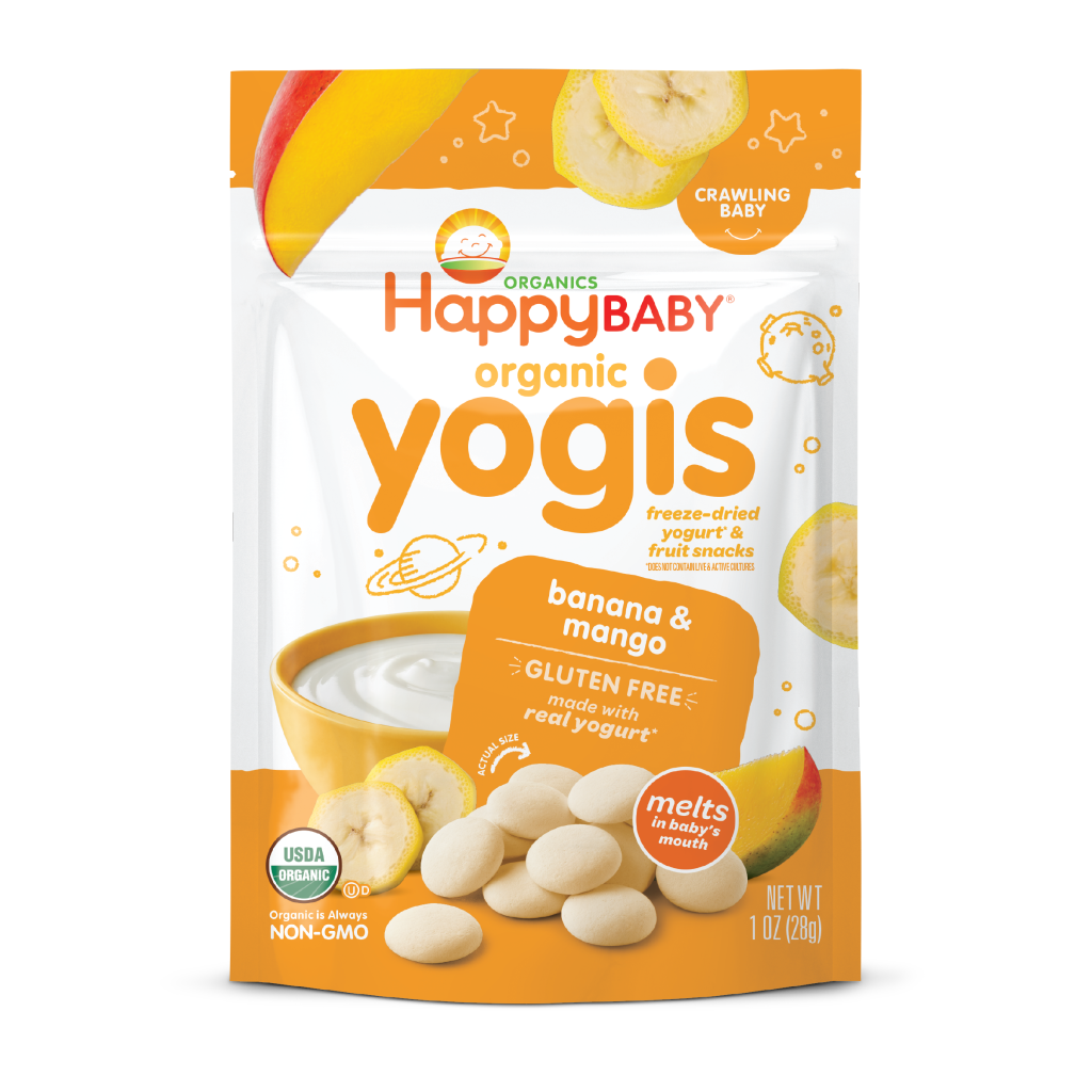 HappyBaby Organic Yogis Baby Snacks - 1oz