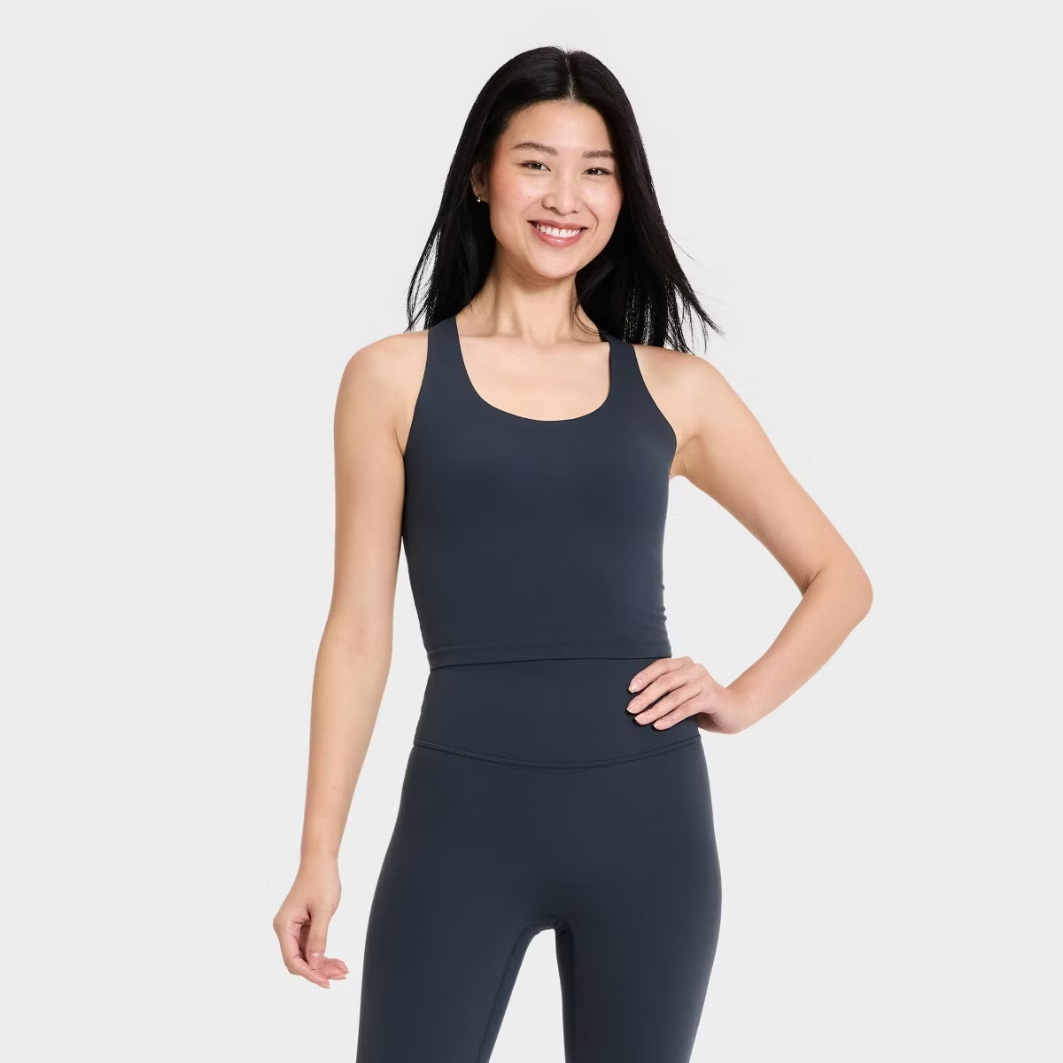 Women's Everyday Soft Racerback Tank Top - Navy Blue