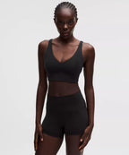 Focuser V-Neck Bra Light Support, A/B Cup - Black / Size S