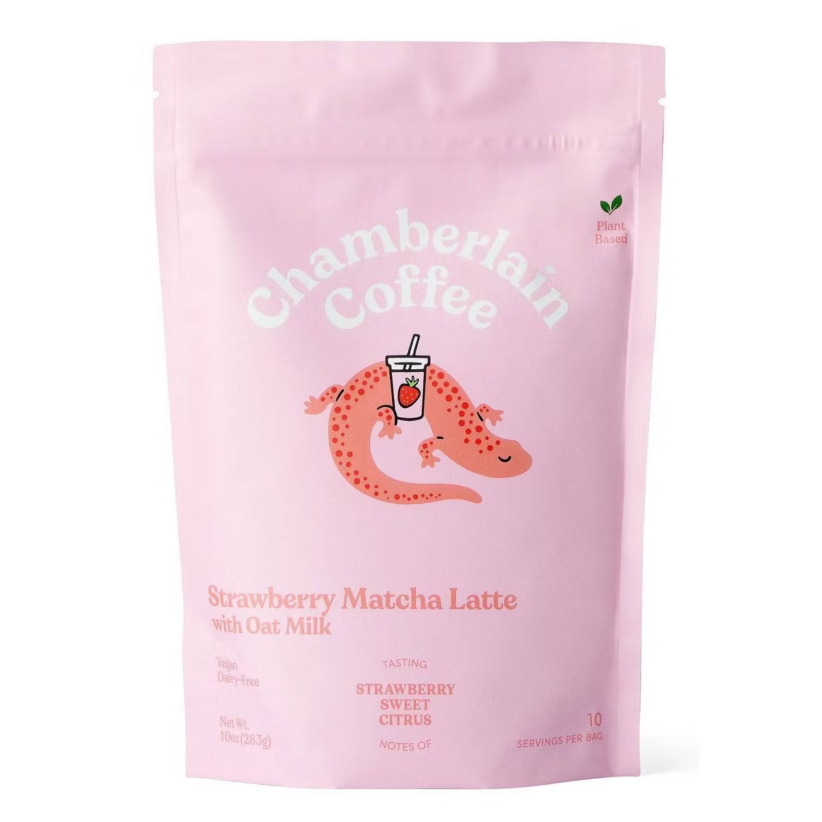 Strawberry Matcha Latte with Oatmilk - 10oz