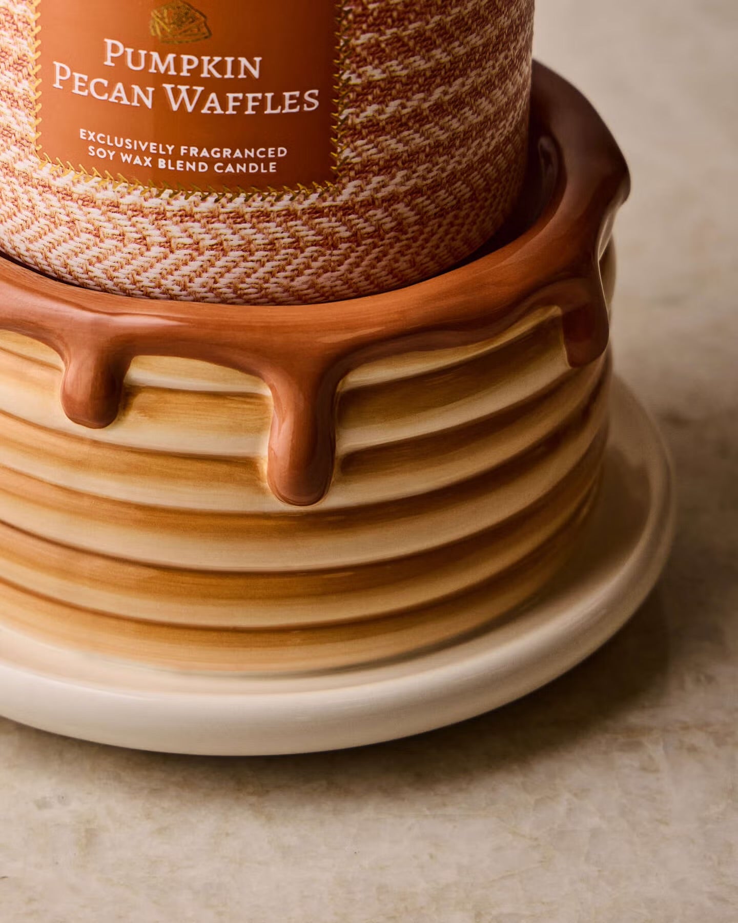 3-Wick Candle Holder - Pancake Stack