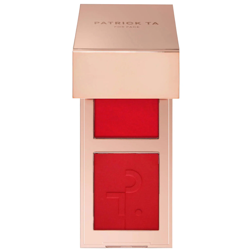 Mini Major Headlines Double-Take Creme & Powder Blush Duo - She Left Me On Red