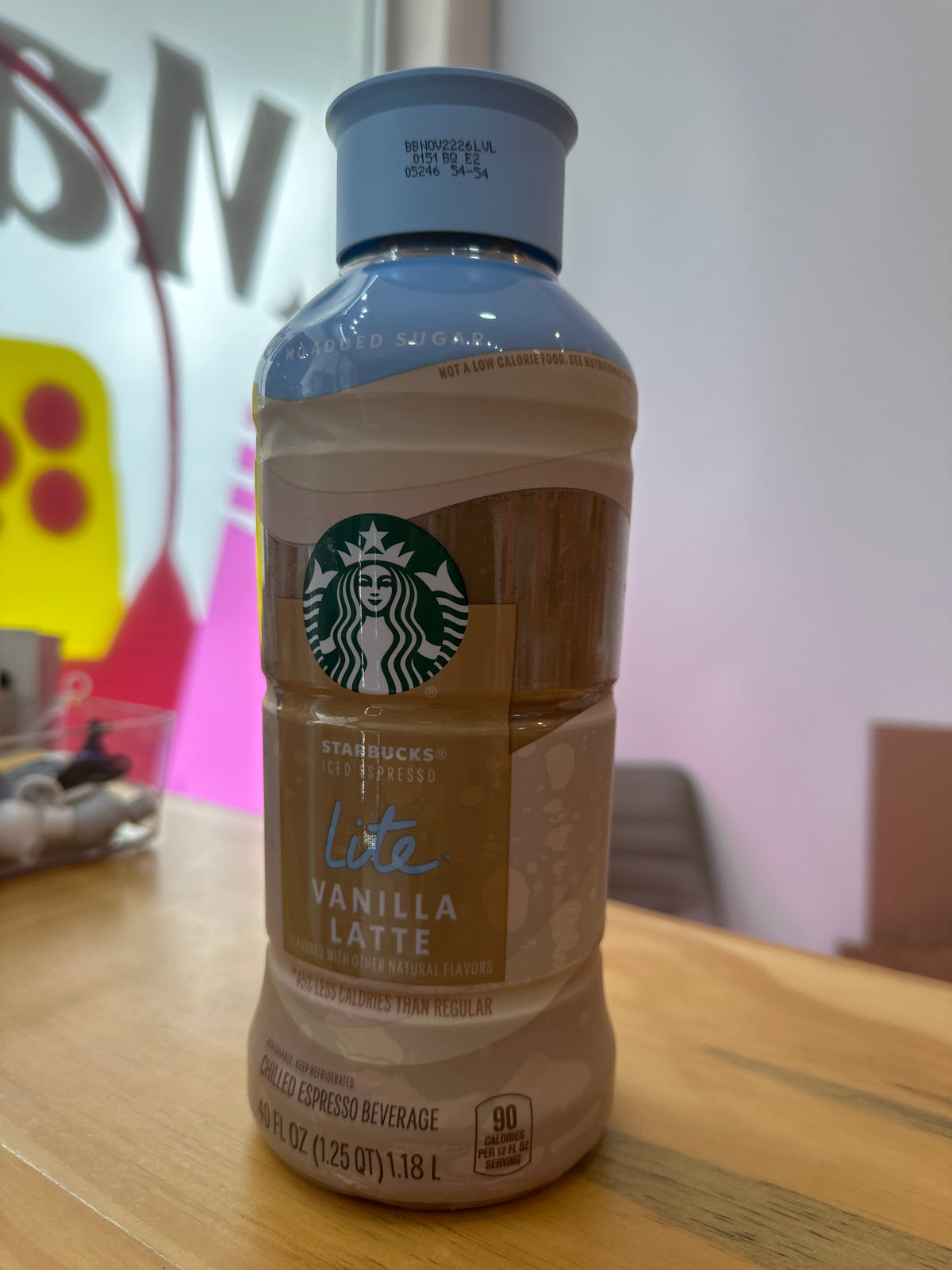 Lite vanilla late Starbucks