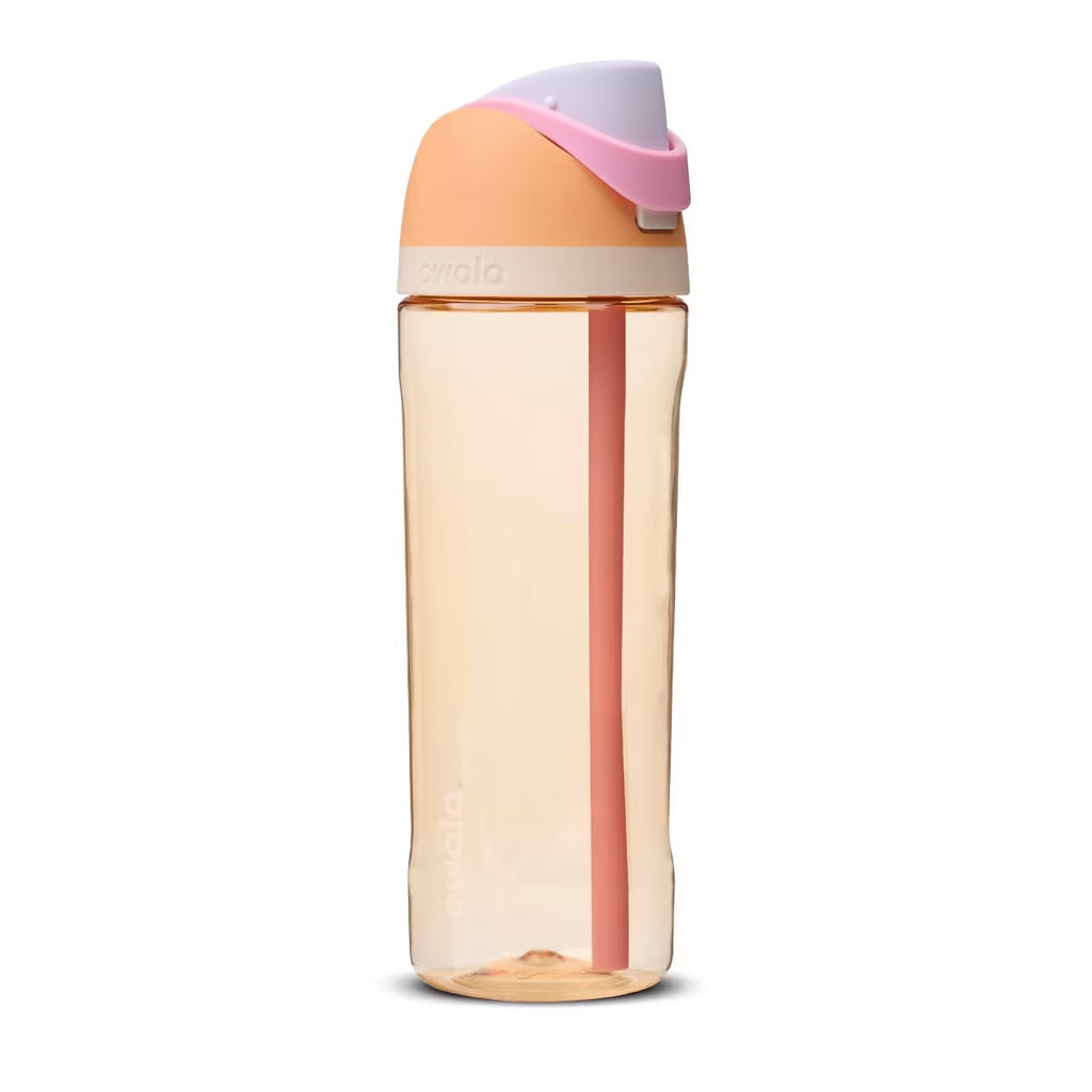 FreeSip - 25 Oz - Clear Tritan Plastic Water Bottle with Straw