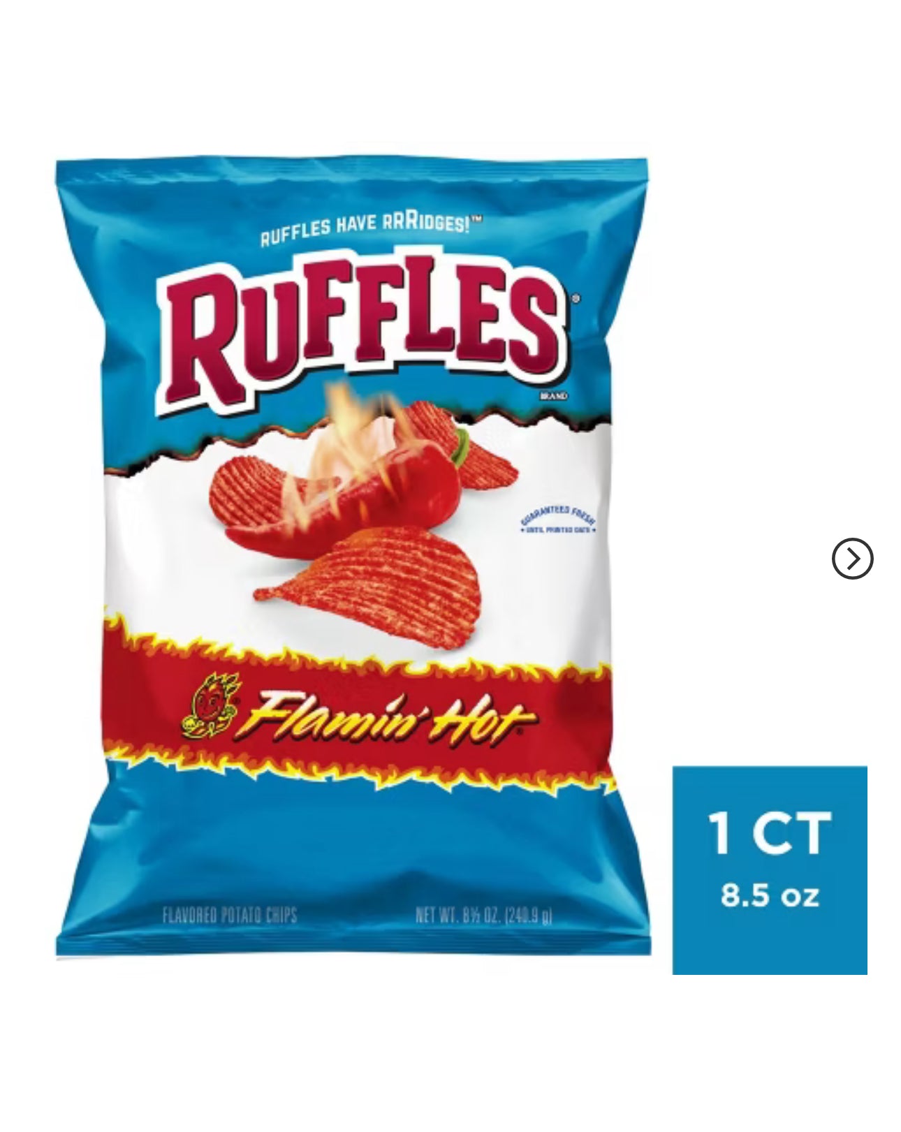 Flaming Hot Potato Chips - 8oz