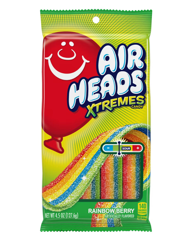 Airheads Extremes Rainbow Berry Sour Candy - 4.5oz