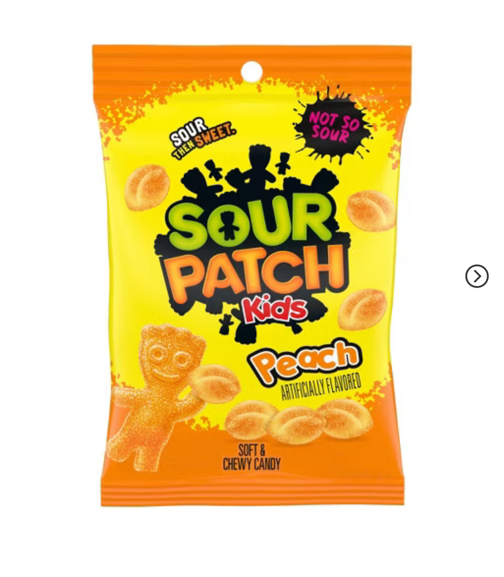 Sour Patch Kids Peach Soft & Chewy Candy - 8.07oz