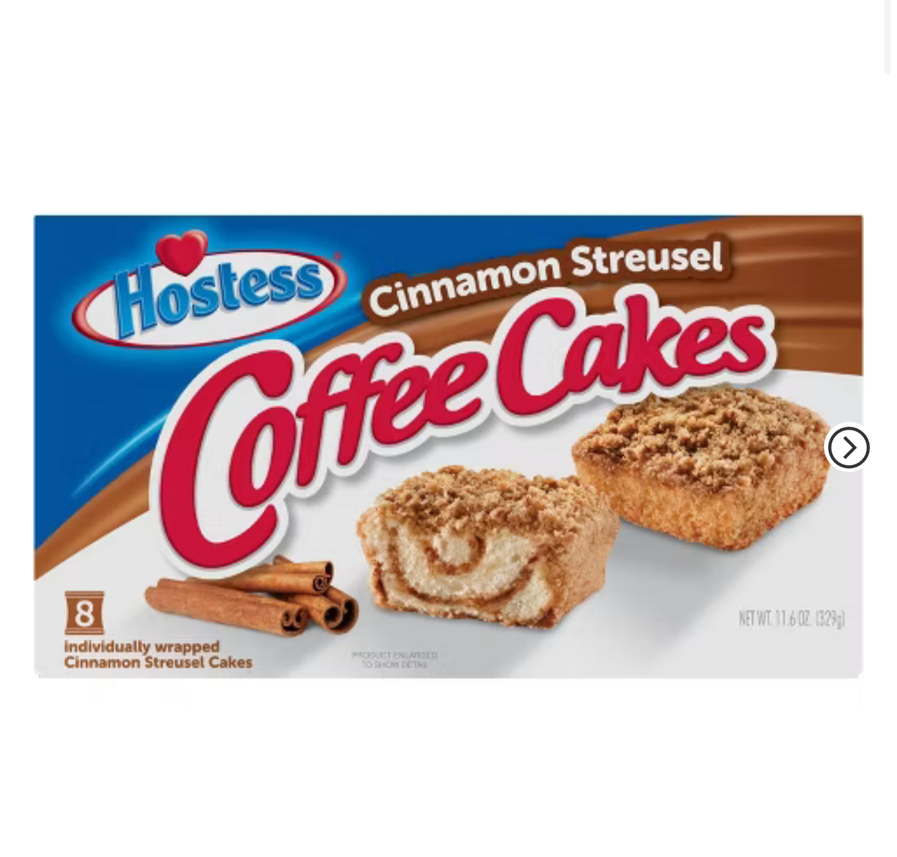 Cinnamon Streusel Coffee Cake - 8ct/11.6oz