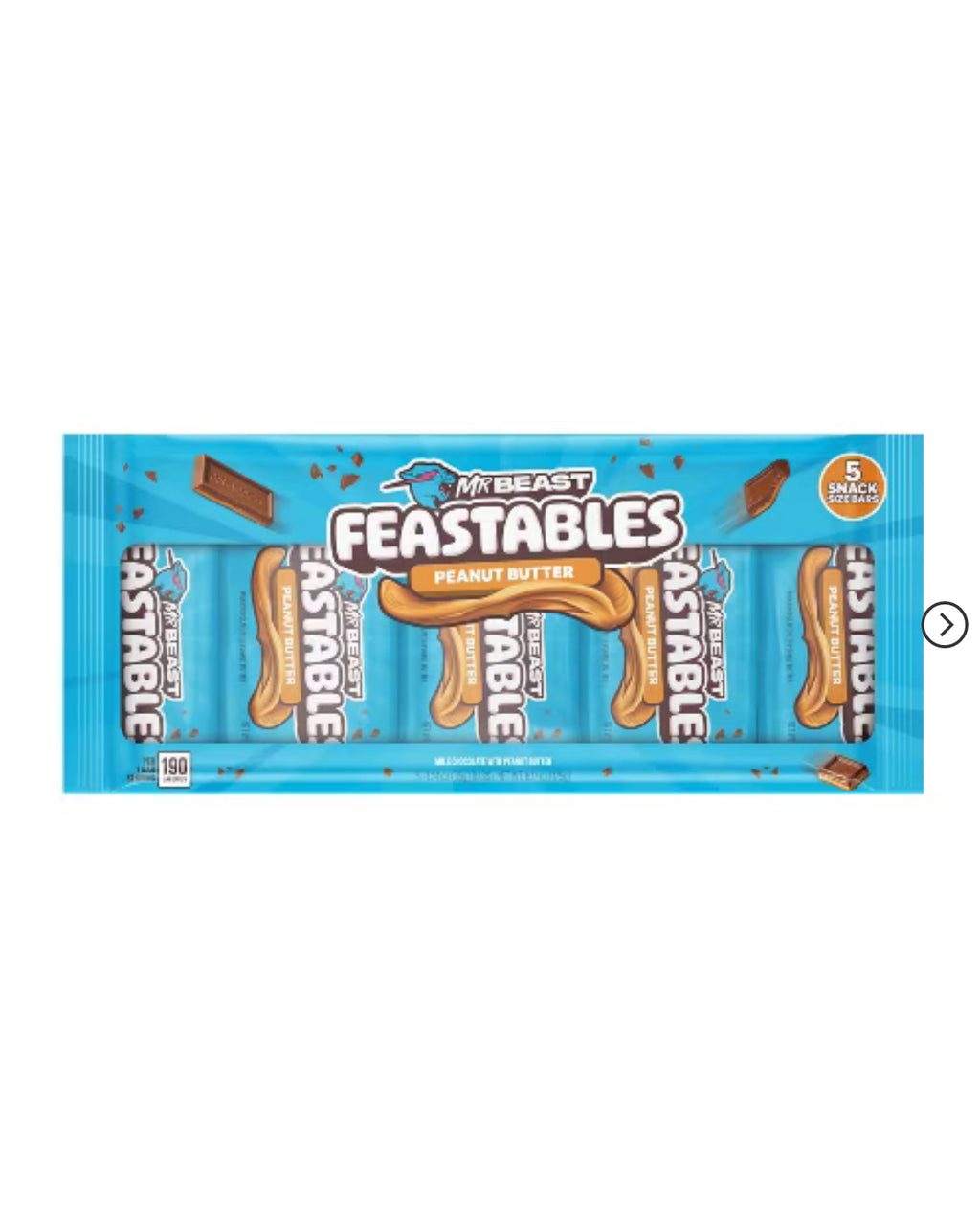 MrBeast Feastables Multipack Candy - 5ct/175g
