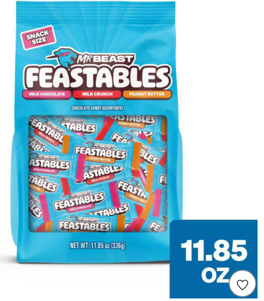 Feastables MrBeast Chocolates Variety Pack - 11.85oz/28ct