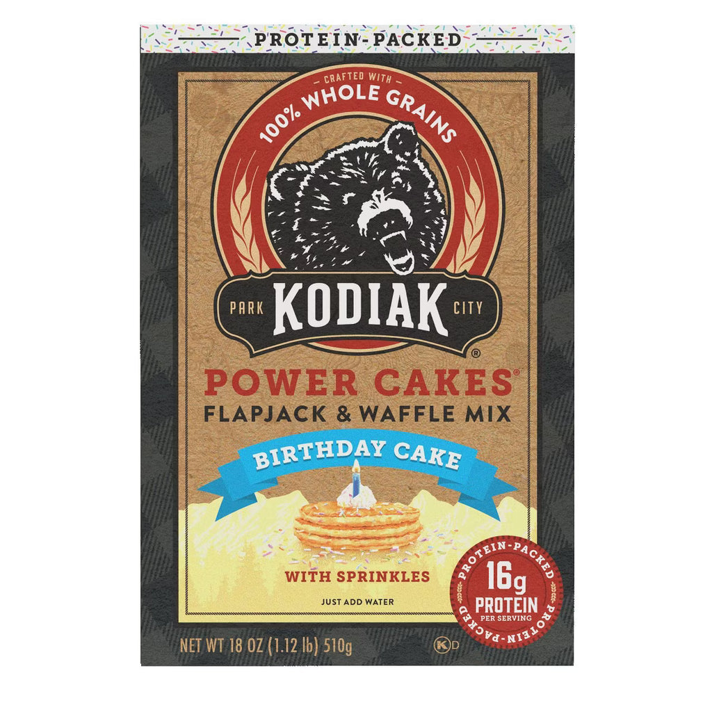 Protein-Packed Power Cakes Birthday Cake Pancake and Waffle Mix - 18oz
