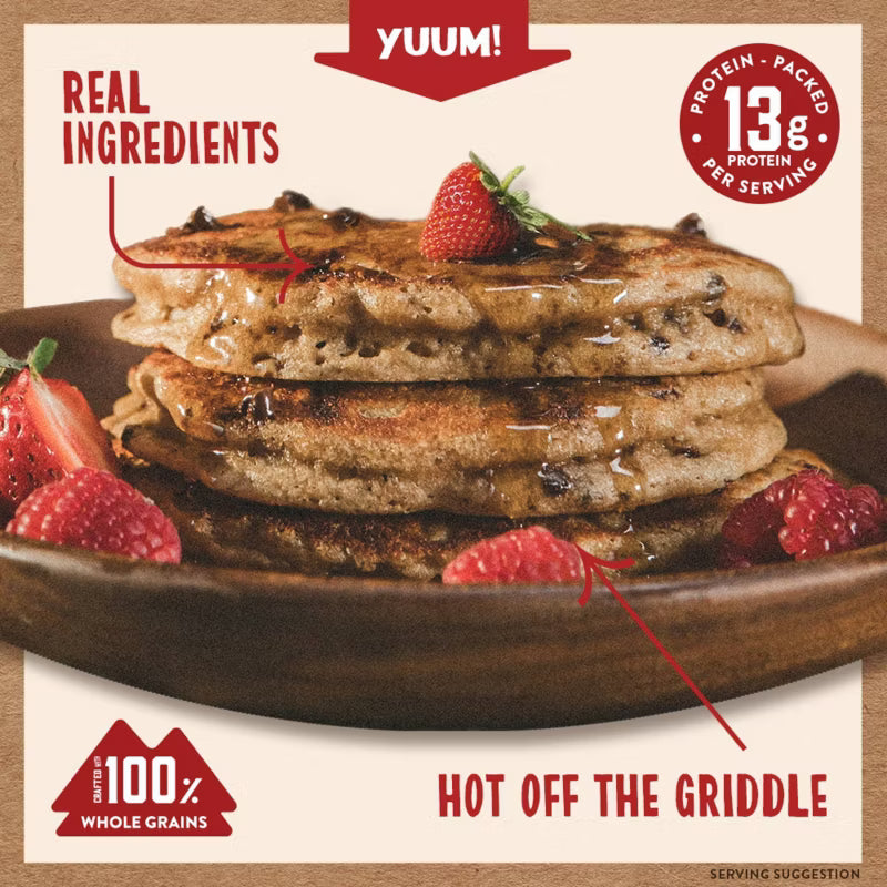 Protein-Packed Power Cakes Chocolate Chip Pancake and Waffle Mix - 18oz