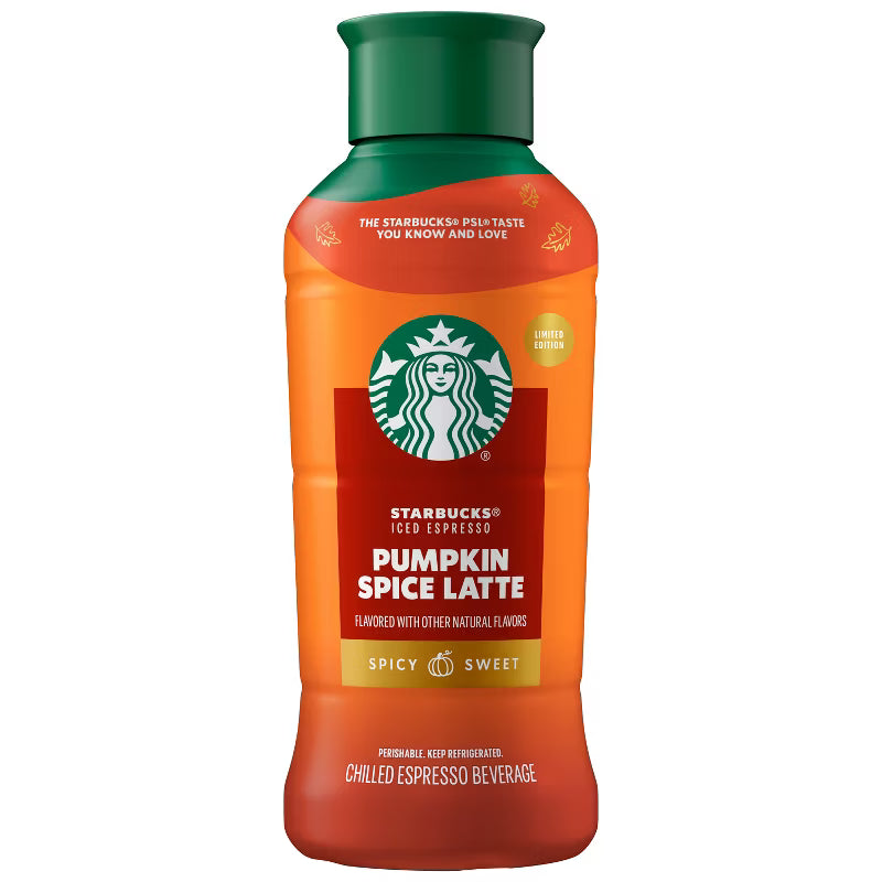 Starbucks Iced Pumpkin Spice Latte Espresso Beverage - 40 fl oz