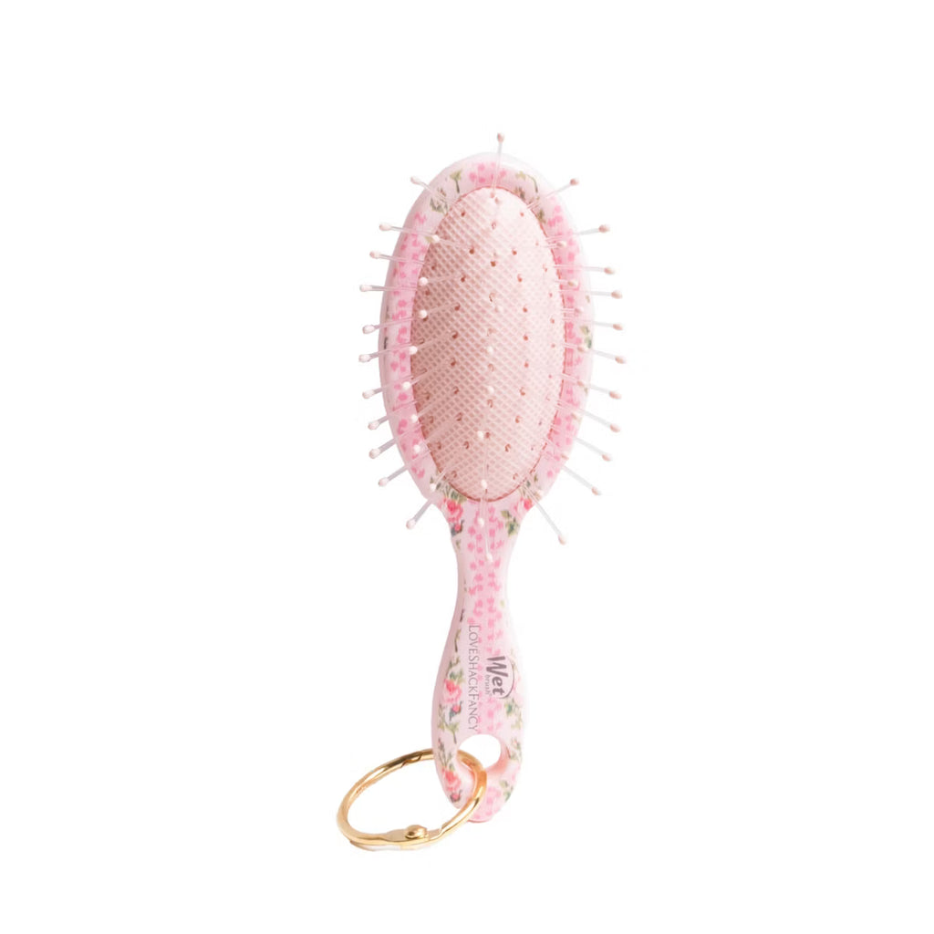 LoveShackFancy x Target – WetBrush Blooming Heirloom Keychain Brush Strawberry Macaroon