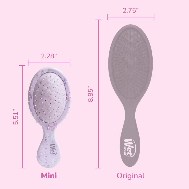 LoveShackFancy x Target – WetBrush Happy Thoughts Mini OG Detangler Brush Hibiscus