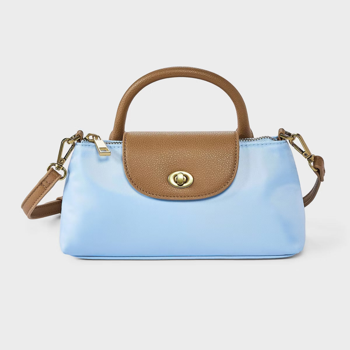 PRE-ORDEN Elongated Nylon Top Handle Crossbody Bag